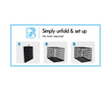 Dog Cage 24 Inch Large Pet Crate Kennel Cat Metal Playpen Foldable