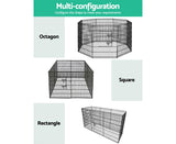 Pet Playpen 2X36" 8 Panel Dog Playpen Pet Fence Exercise Cage Enclosure Play Pen