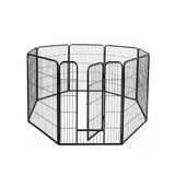 Pet Playpen Panel Pet Dog Playpen Puppy Exercise Cage Enclosure Fence Play Pen 48''