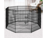 Pet Playpen 2X36" 8 Panel Dog Playpen Pet Fence Exercise Cage Enclosure Play Pen