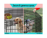 Pet Playpen 36 Inch Large 8 Panel Fence Enclosure Dog Metal Exercise Pen
