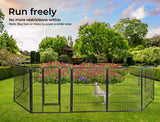  Pet Playpen Panel Pet Dog Playpen Puppy Exercise Cage Enclosure Fence Play Pen 48''