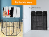 Pet Playpen Panel Pet Dog Playpen Puppy Exercise Cage Enclosure Fence Play Pen 48''