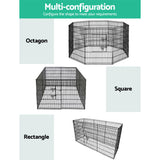 Pet Playpen Dog Playpen Cage Enclosure 8 Panel 36" Puppy Exercise Fence Play Pen
