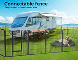  Pet Playpen Panel Pet Dog Playpen Puppy Exercise Cage Enclosure Fence Play Pen 48''